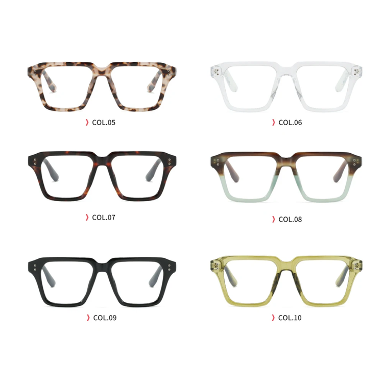 Frequency Unisex Classic Square Frame Anti-Blue Light Glasses
