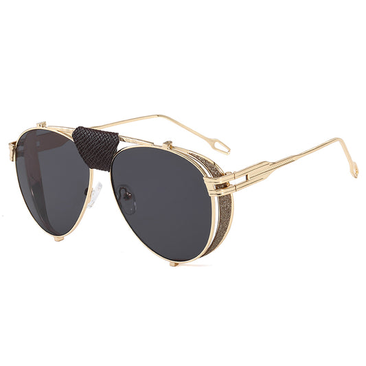 STEVEN  UNISEX UV400  AVIATOR  ALLOY  FRAME SUNGLASSES