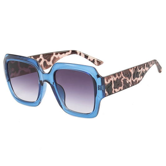 AZURE WOMEN'S RETRO OVERSIZED SQUARE UV 400 SUNGLASSES