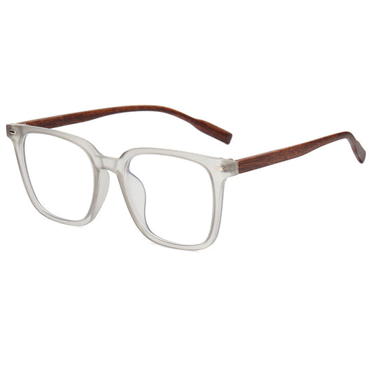 WAYNE UNISEX FAUX WOOD SQUARE FRAME ANTI-BLUE LIGHT GLASSES