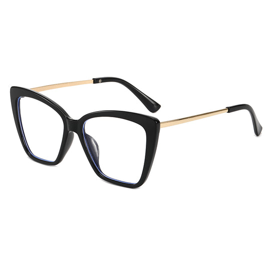 PRISCILLA WOMENS OVERSIZED ANTI BLUE LIGHT CAT-EYE FRAME GLASSES