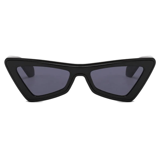 SUMMER VINTAGE TRIANGLE FRAME CAT-EYE  UV400 SUNGLASSES