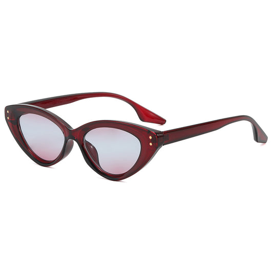 QUINN WOMEN'S UV400  SMALL TRIANGLE CAT-EYE FRAME SUNGLASSES