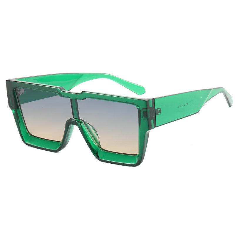 Unisex Flat Top Square Sunglasses