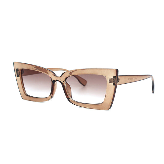 DARIA WOMEN'S GRADIENT LENS VINTAGE RECTANGLE CAT EYE FRAME SUNGLASSES