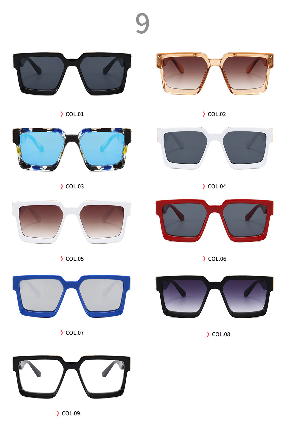 Gradient Lens Sunglasses, BAILEY UNISEX Sunglasses