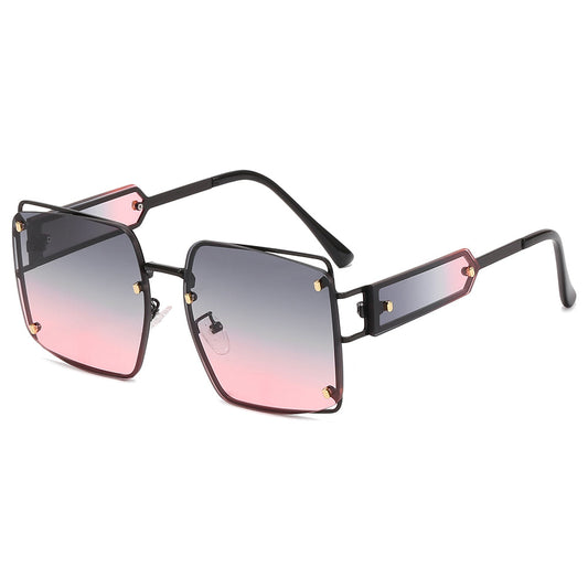 CAMERON UNISEX UV400 SQUARE METAL FRAME SUNGLASSES